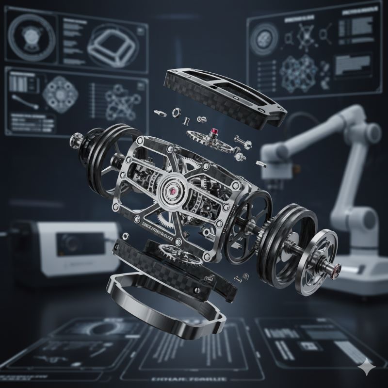 最新のテクノロジーと航空宇宙素材を駆使した、リシャール・ミルの革新的な設計思想