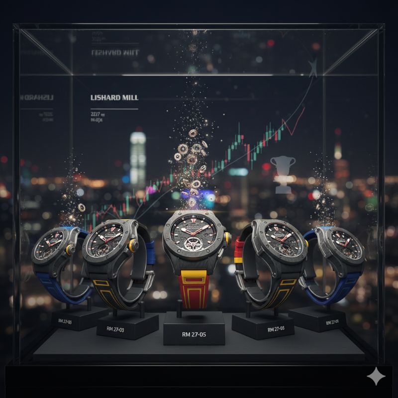 成功者の証であり、圧倒的な資産価値と人気を誇るリシャール・ミルのナダルモデルを象徴するイメージ