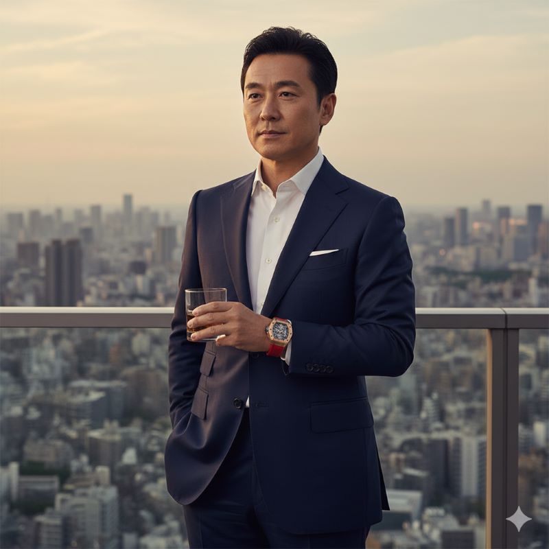 各界の成功者やセレブリティの象徴として愛用される、レッドゴールドのリシャール・ミルが放つ圧倒的なオーラ