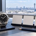 黒文字盤の腕時計と3枚の比較カードを並べた、価格条件の確認を表すイメージ